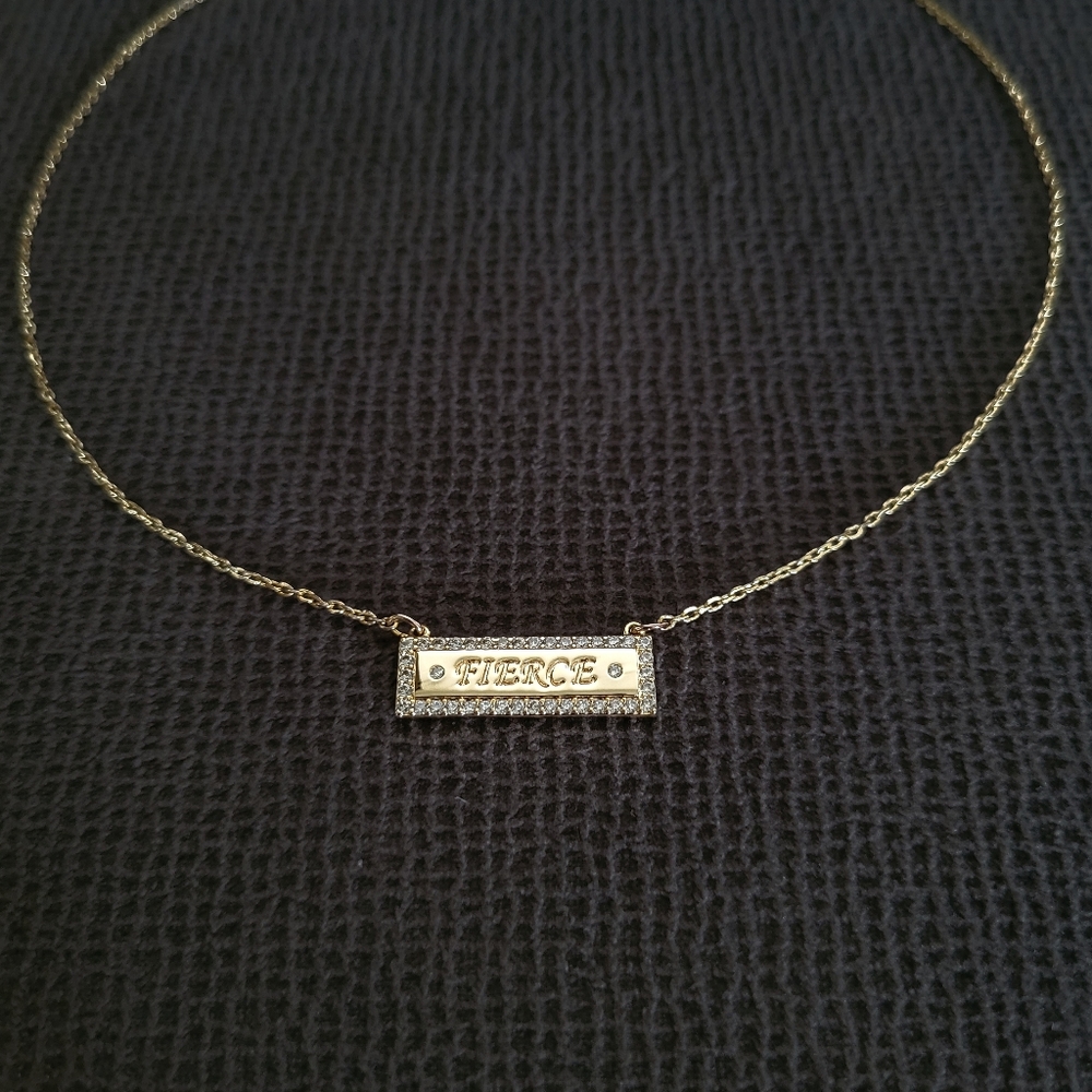 Lulu DK "Fierce"💪 Stationary Bar Necklace - NWOT
